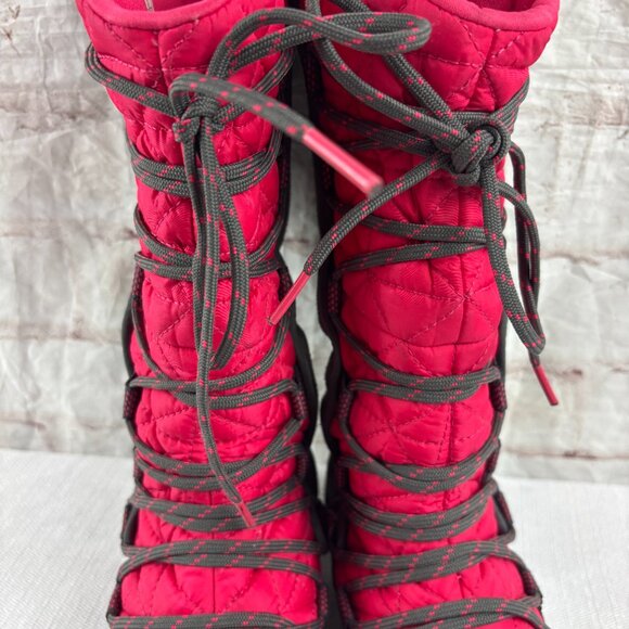 Columbia Girls Youth 2 Pink Gray Loveland Omni-heat Waterproof Winter Snow Boots - Picture 6 of 14